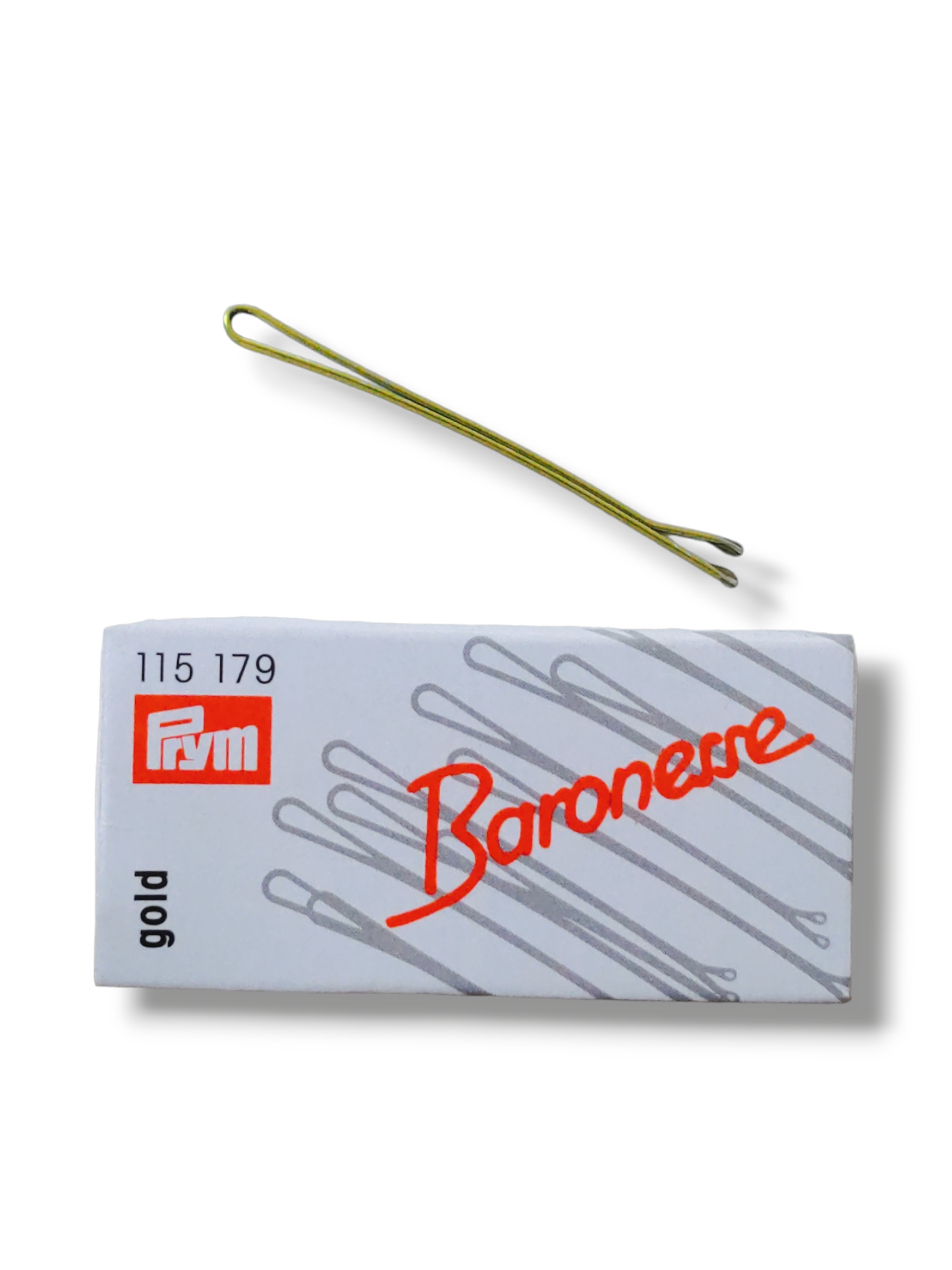 Baronesse Klemmen 12 Stück 5cm gold