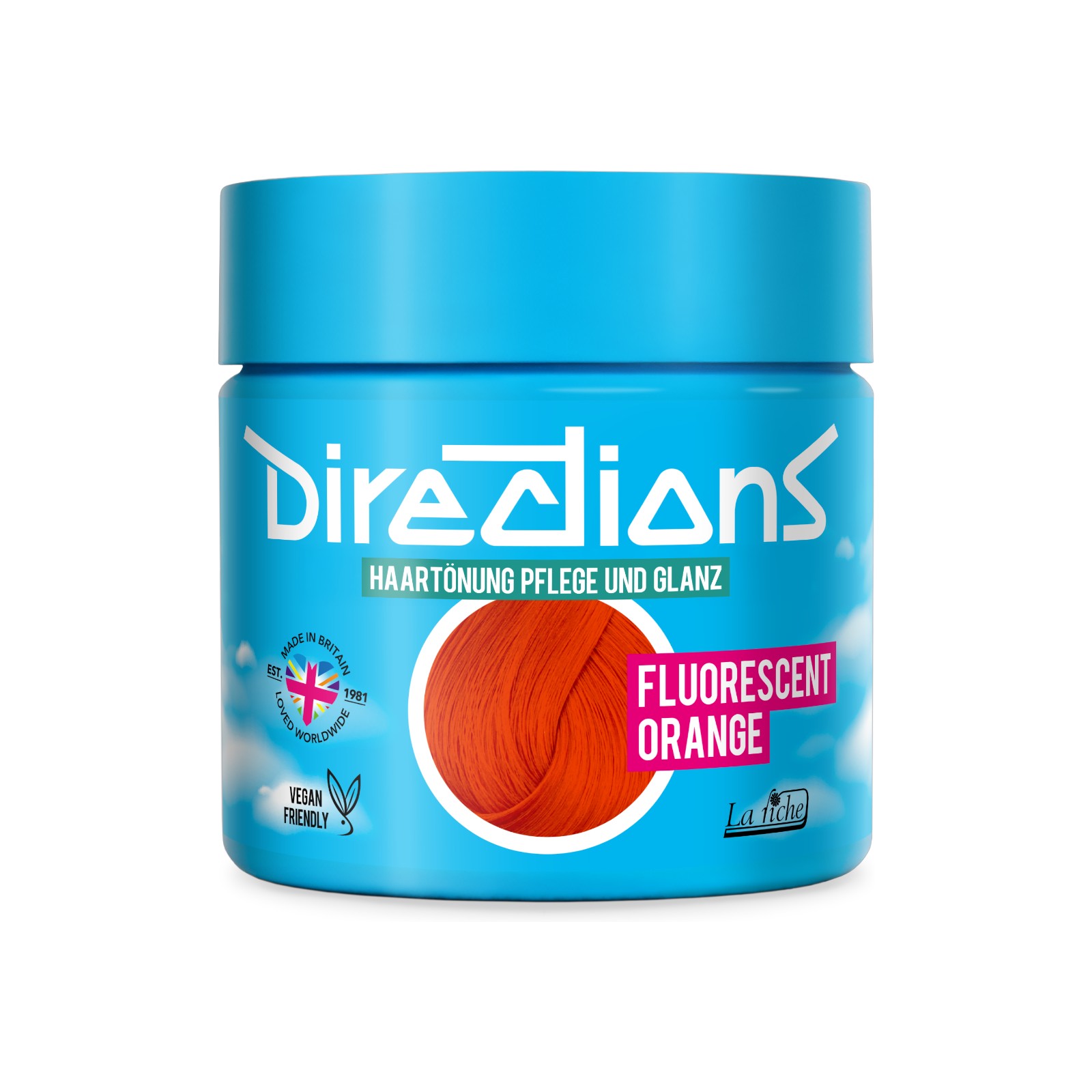 Directions fluorescent orange 89 ml