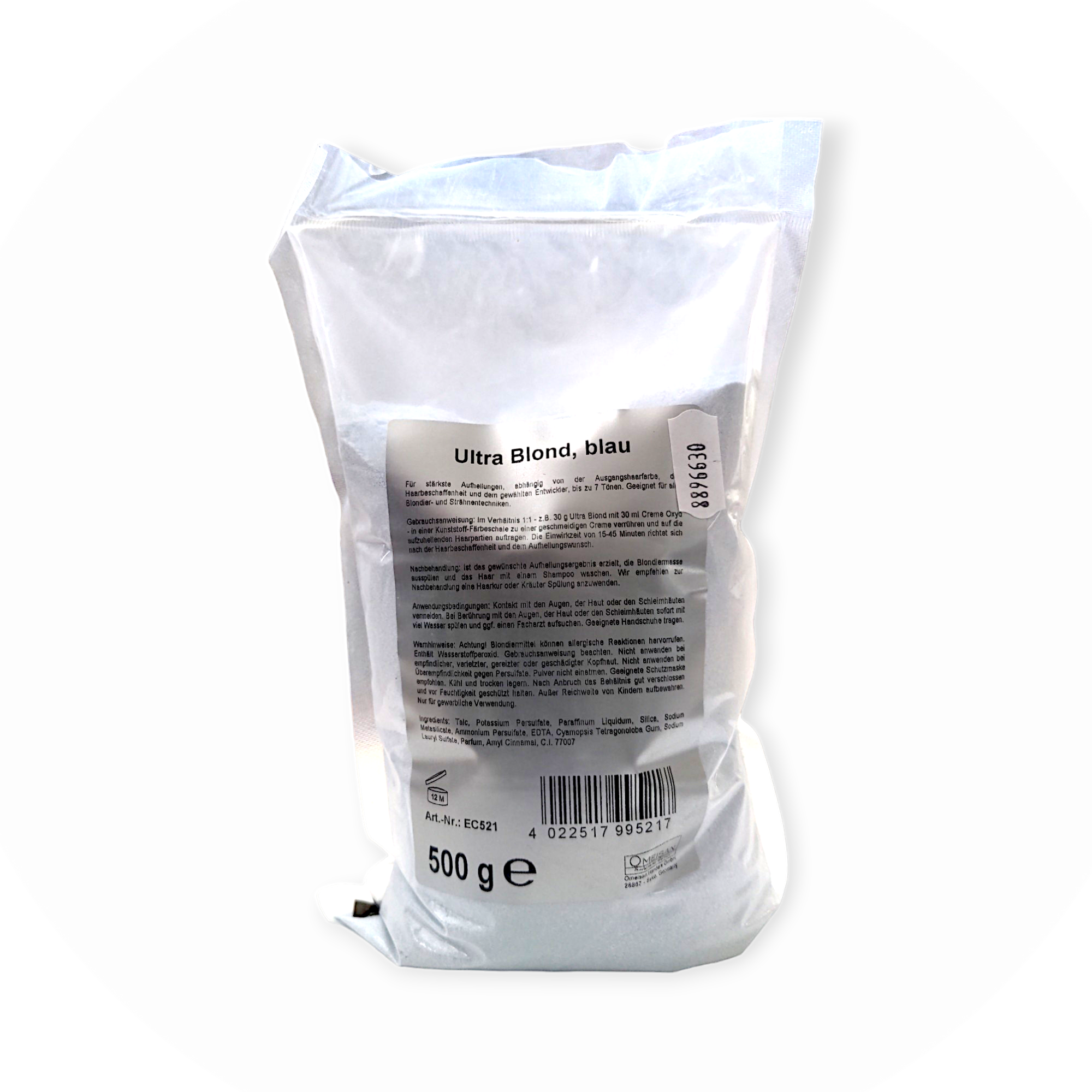 Omeisan Diamant Blond staubfreies, blaues Blondierpulver 500 g im Beutel