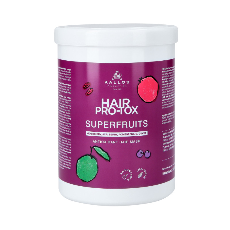 Kallos Hair Pro-Tox Superfruits Haarmaske 1000 ml