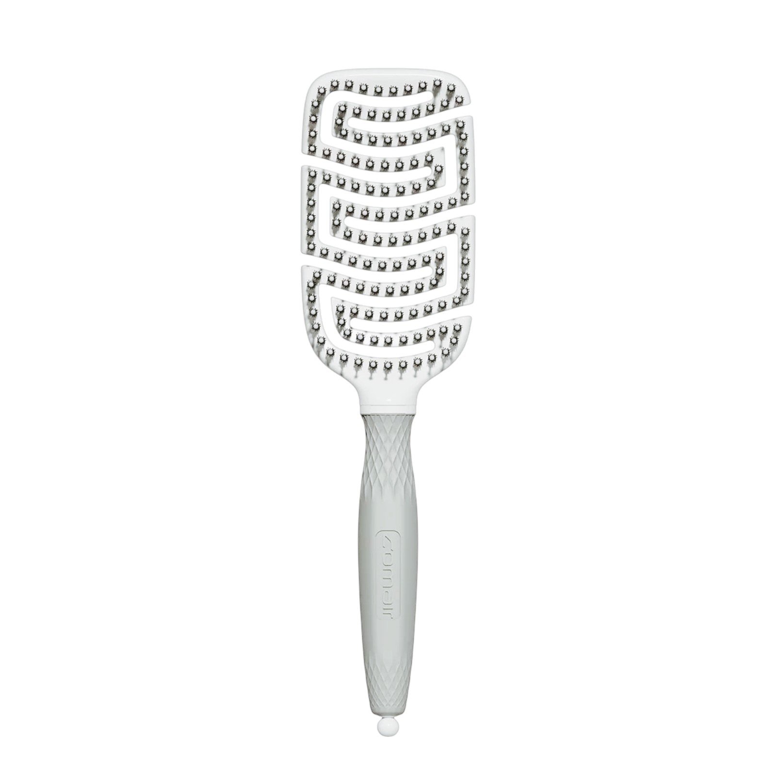 Comair Ventbürste, Wildschweinborsten &  Nylonstifte, Abteilpin,  hellgrau/weiß