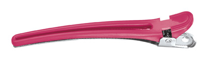 Comair Haarclips Combi Kunststoff/Aluminium 10er Karte Pink 95mm