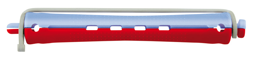 Comair Kaltwellwickler 2-Farbig mit Rundgummi 12er Beutel 11mm blau/rot Länge 91mm