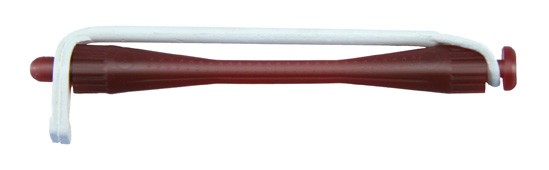 Comair Kaltwellwickler mit Rundgummi 12er Beutel 4mm dunkelrot Länge 75mm