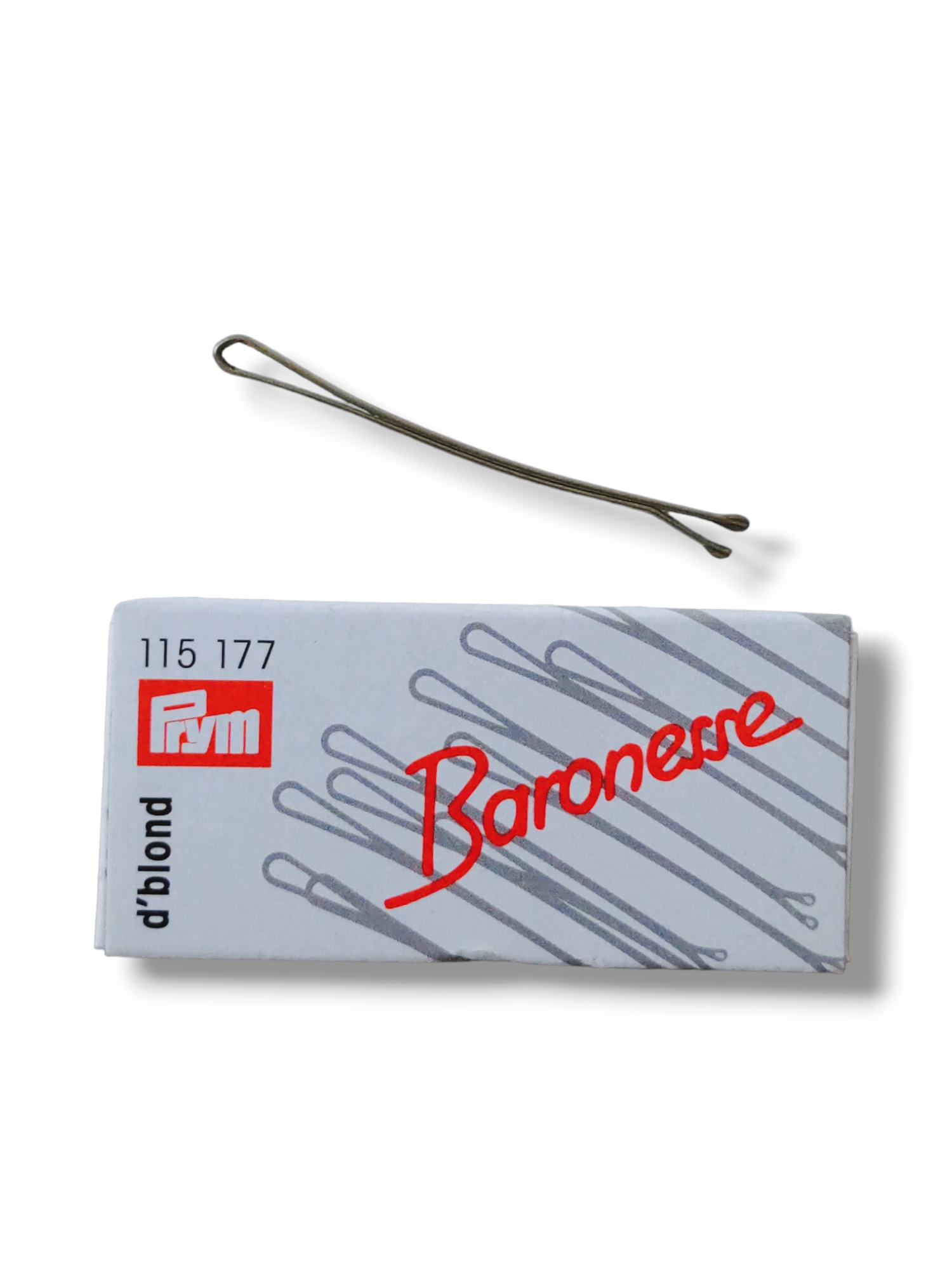 Baronesse Klemmen 12 Stück 5cm dunkelblond