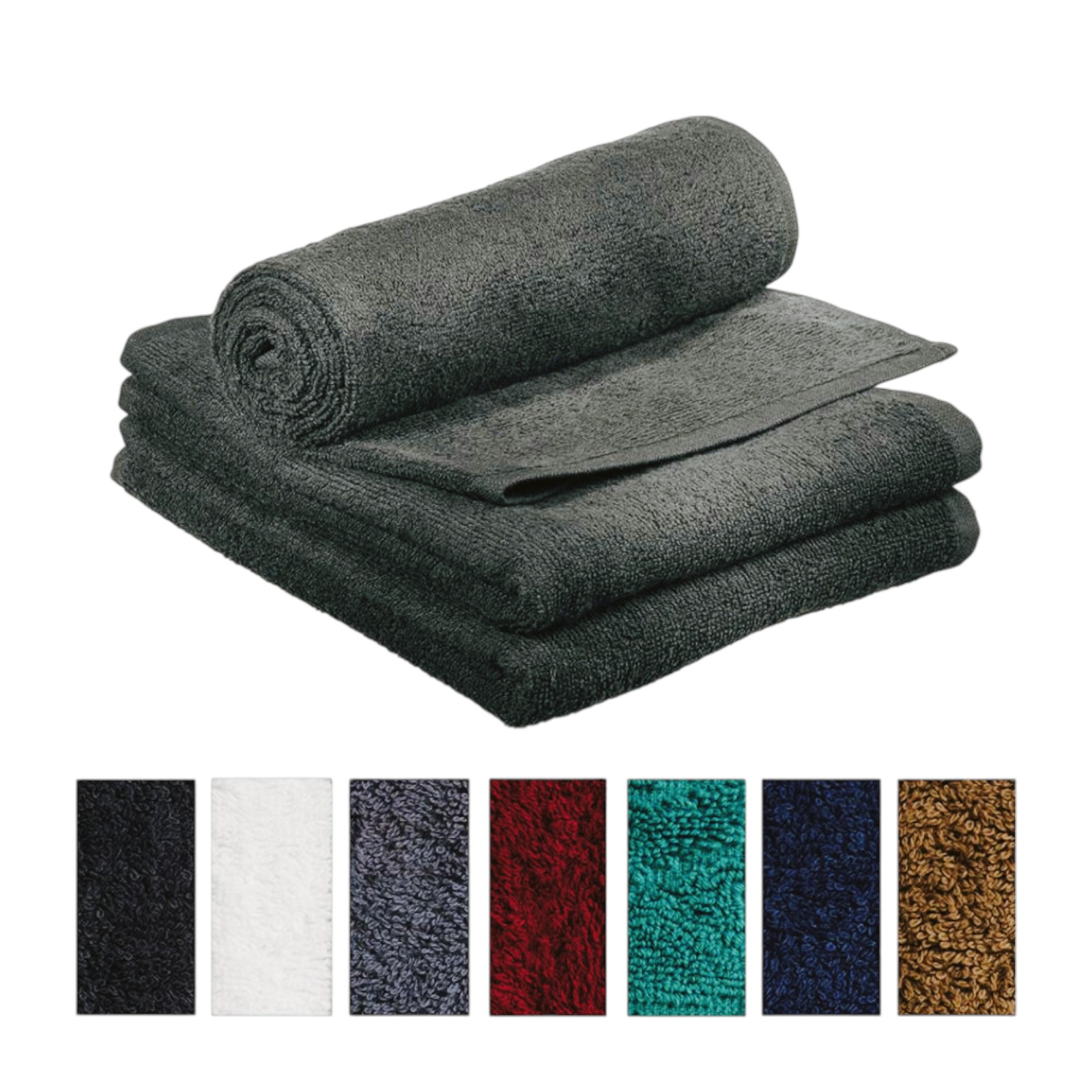 Comair 3er Sparhandtuch 30x90cm  100% Baumwolle Schwarz