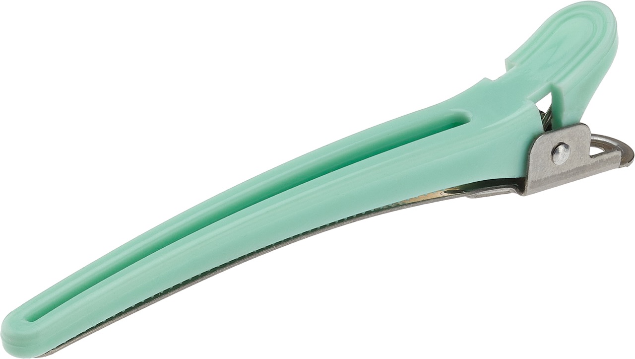 Macarons Haarclips Combi Kunststoff/Aluminium 12er Karte Pistatzie 95mm