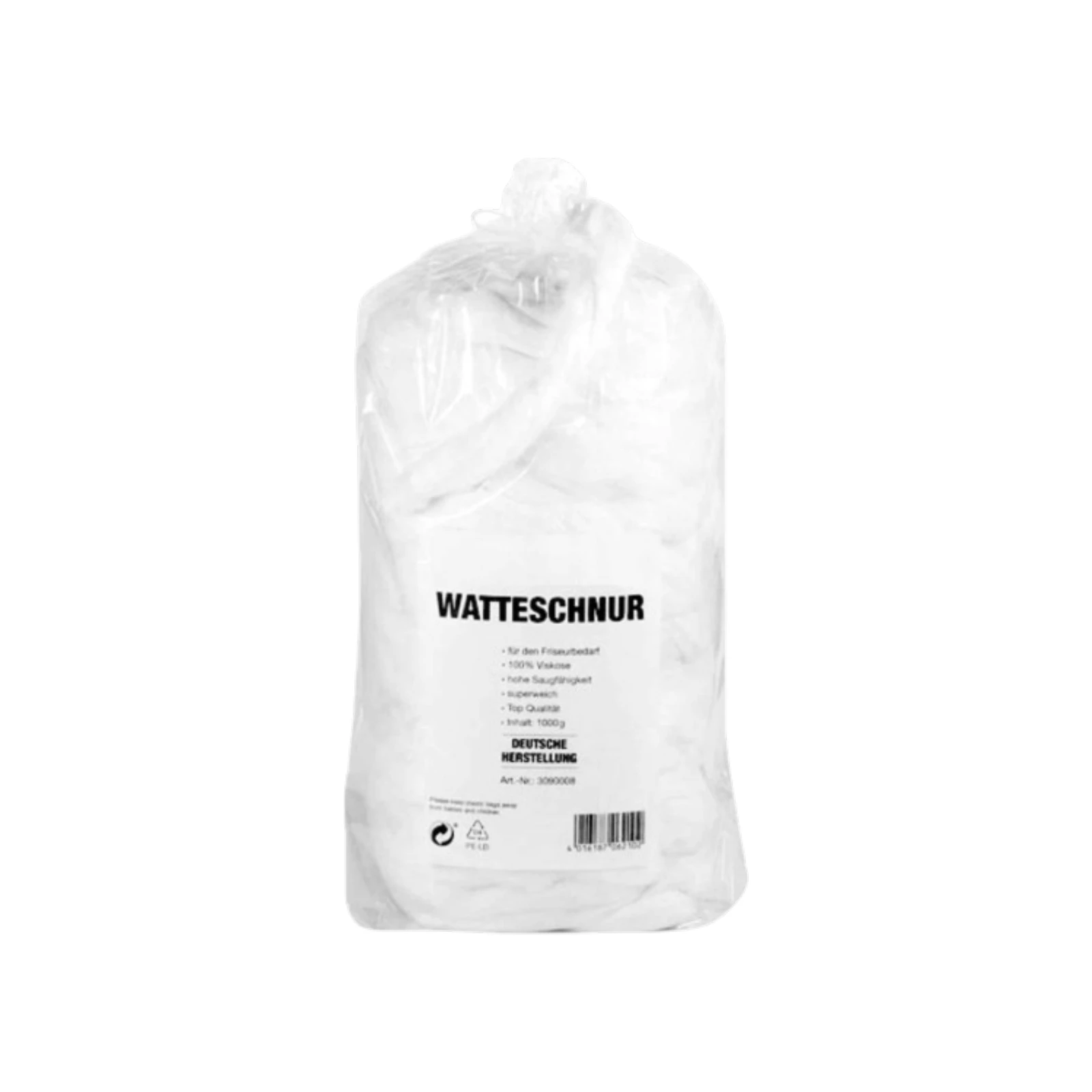 HairCult Watteschnur Standard ohne Faden 1 kg 100% Viskose