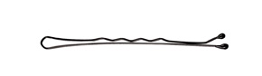 Comair Haarklemmen Pretty Fashion gewellt 24er Karte 48mm schwarz