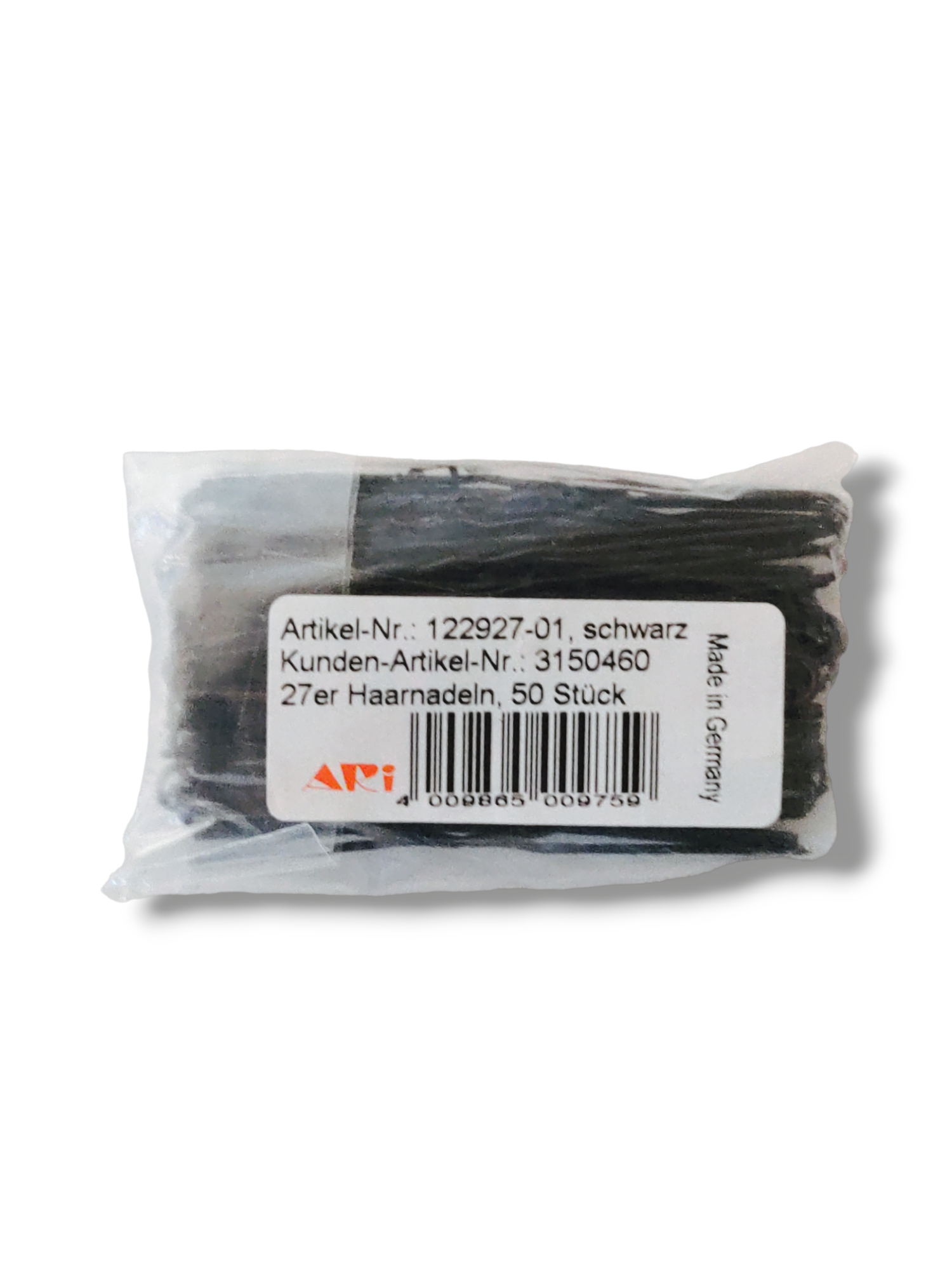 ARI Haarnadeln1,2 mm dick 50 Stück schwarz 65 mm