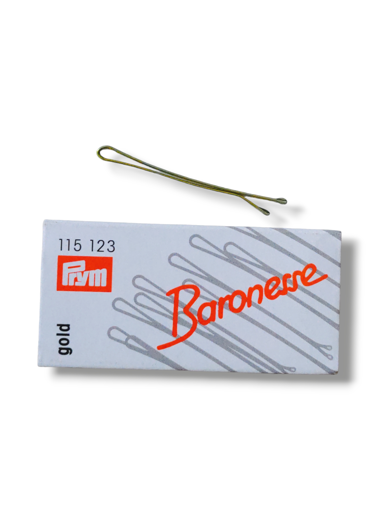Baronesse Klemmen 12 Stück 4cm gold