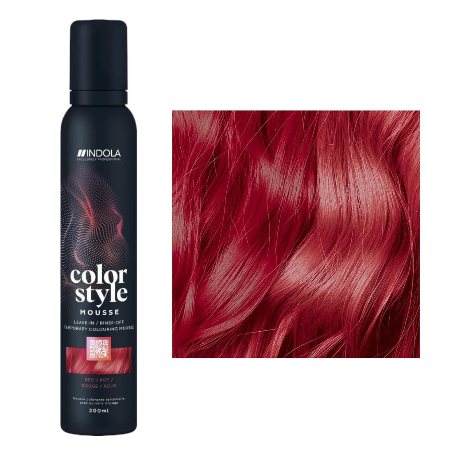 Indola Color Style Mousse Rot 200 ml