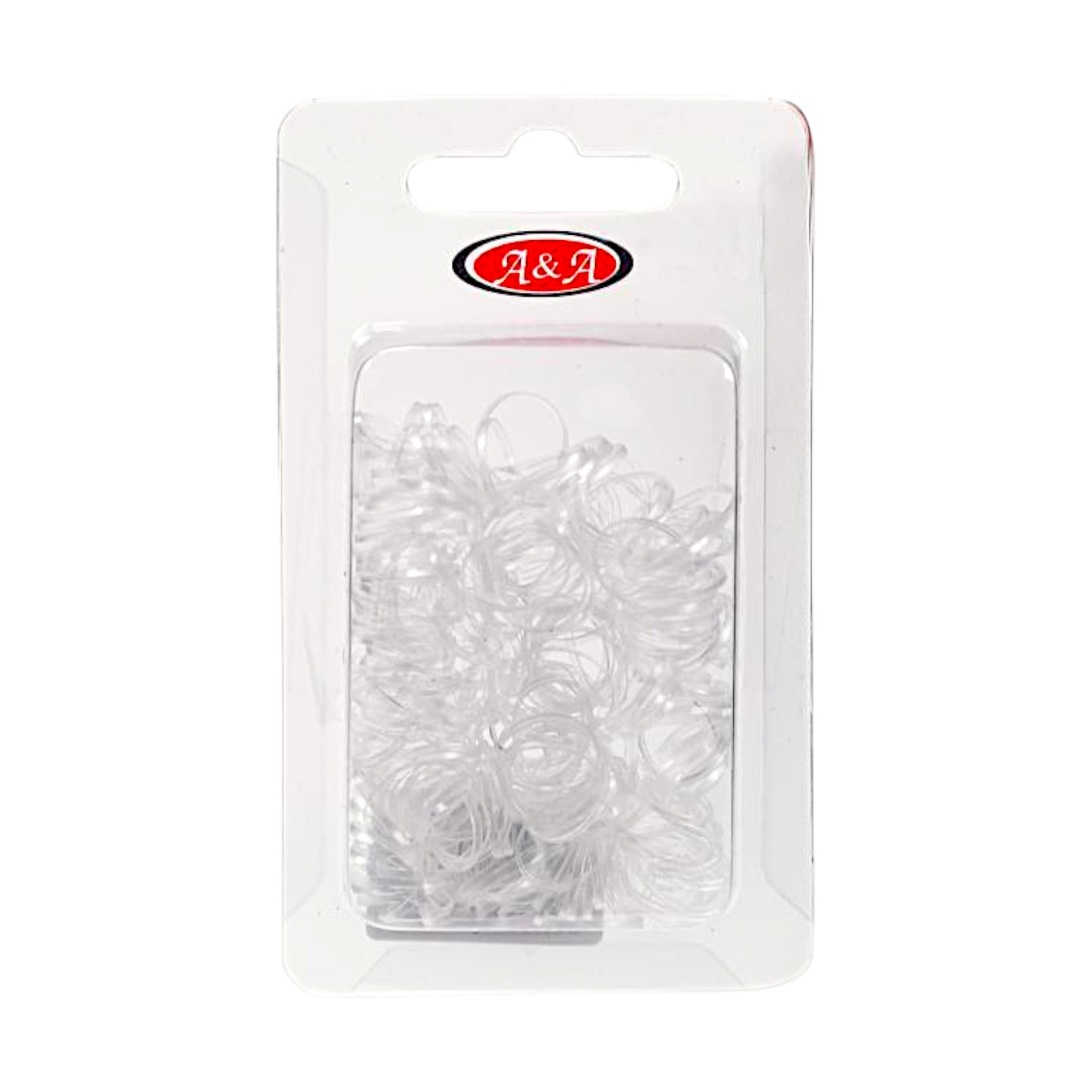 A&A Rastazopfgummis transparent dünn 250 Stück