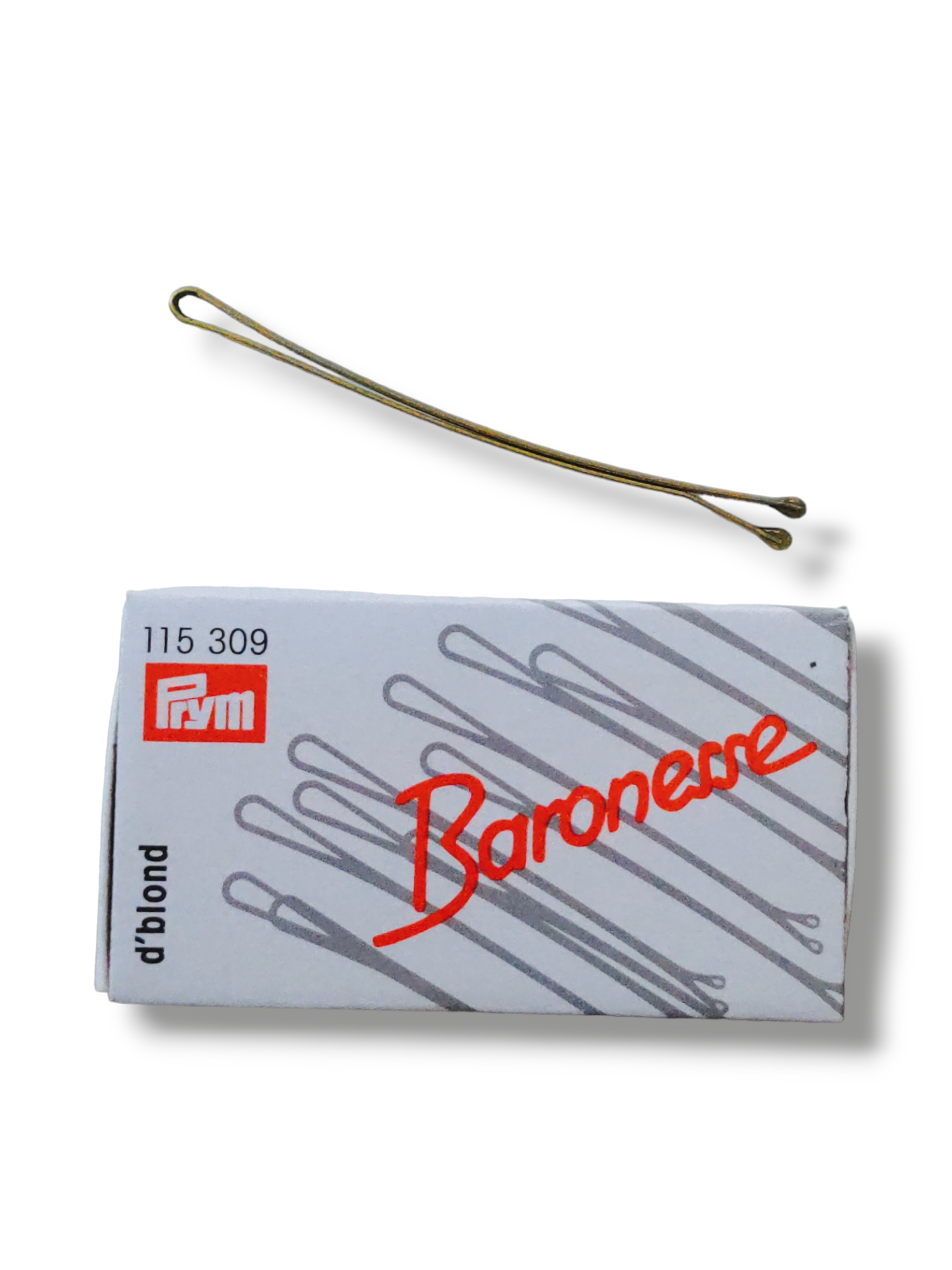 Baronesse Klemmen 12 Stück 6,5cm dunkelblond