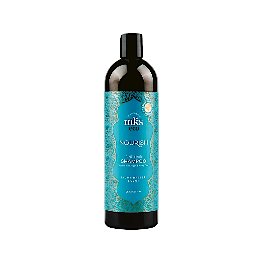 MKS eco Nourish Fine Hair Shampoo Light Breeze Scent 25 fl oz / 739 ml (Professional Size)