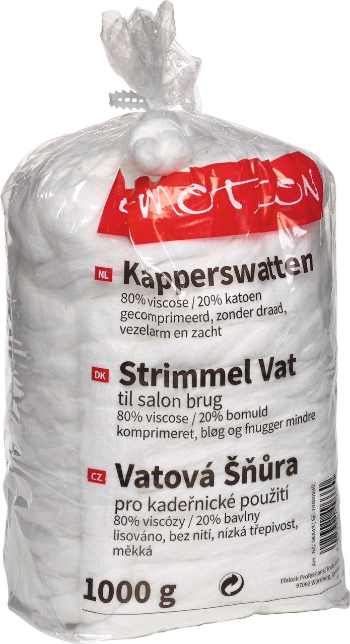 Emotion Watteschnur 80% Viskose 20% Baumwolle, gepresst 1000g