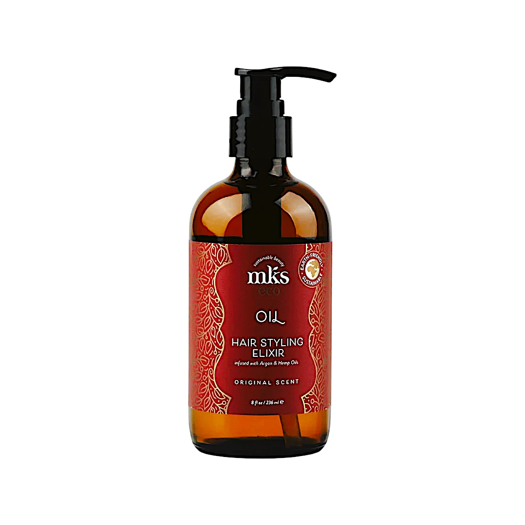 MKS eco Oil Hair Styling Elixir Original Scent 8 fl oz / 236 ml (Professional Size)