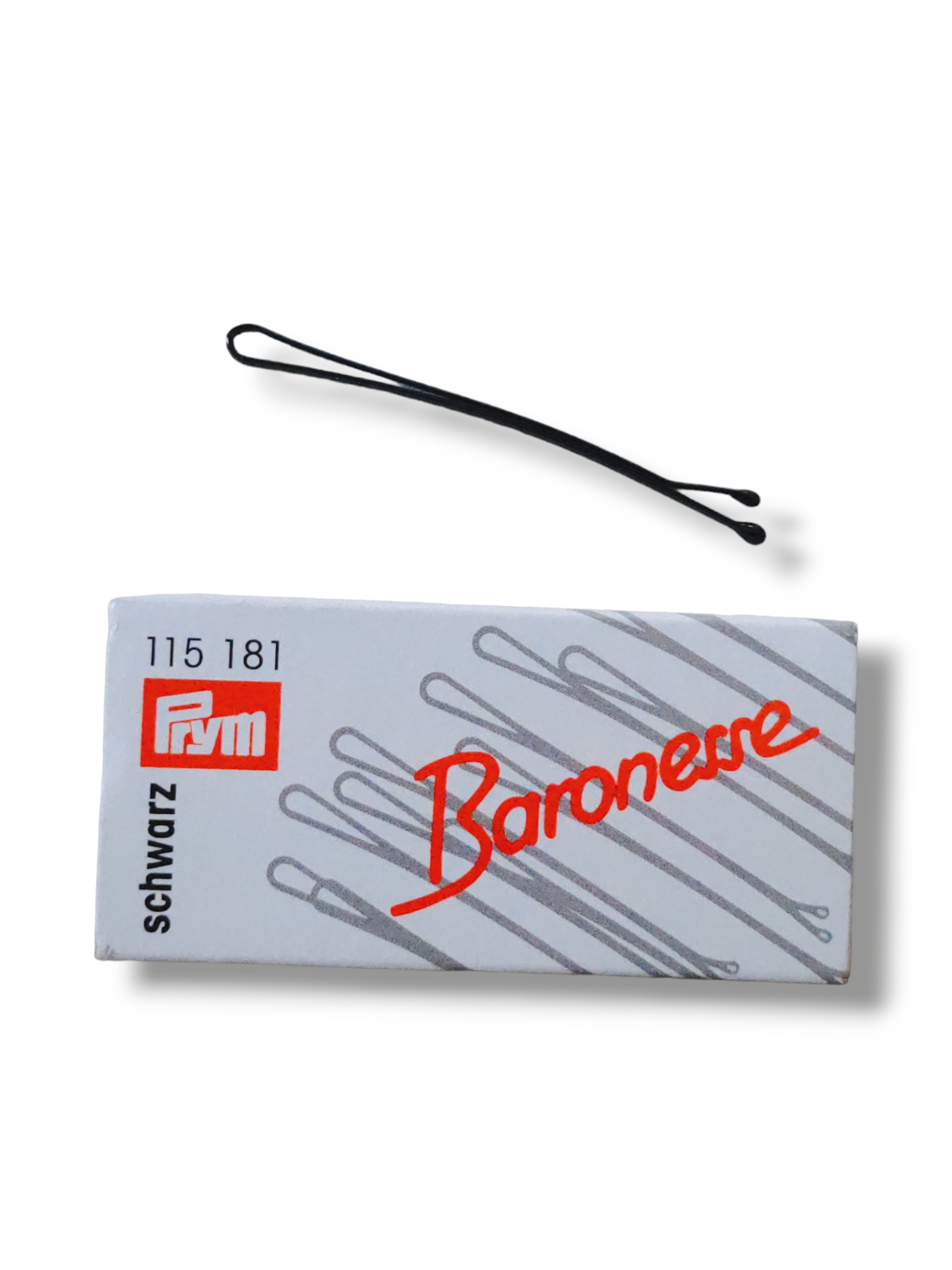 Baronesse Klemmen 12 Stück 5cm schwarz