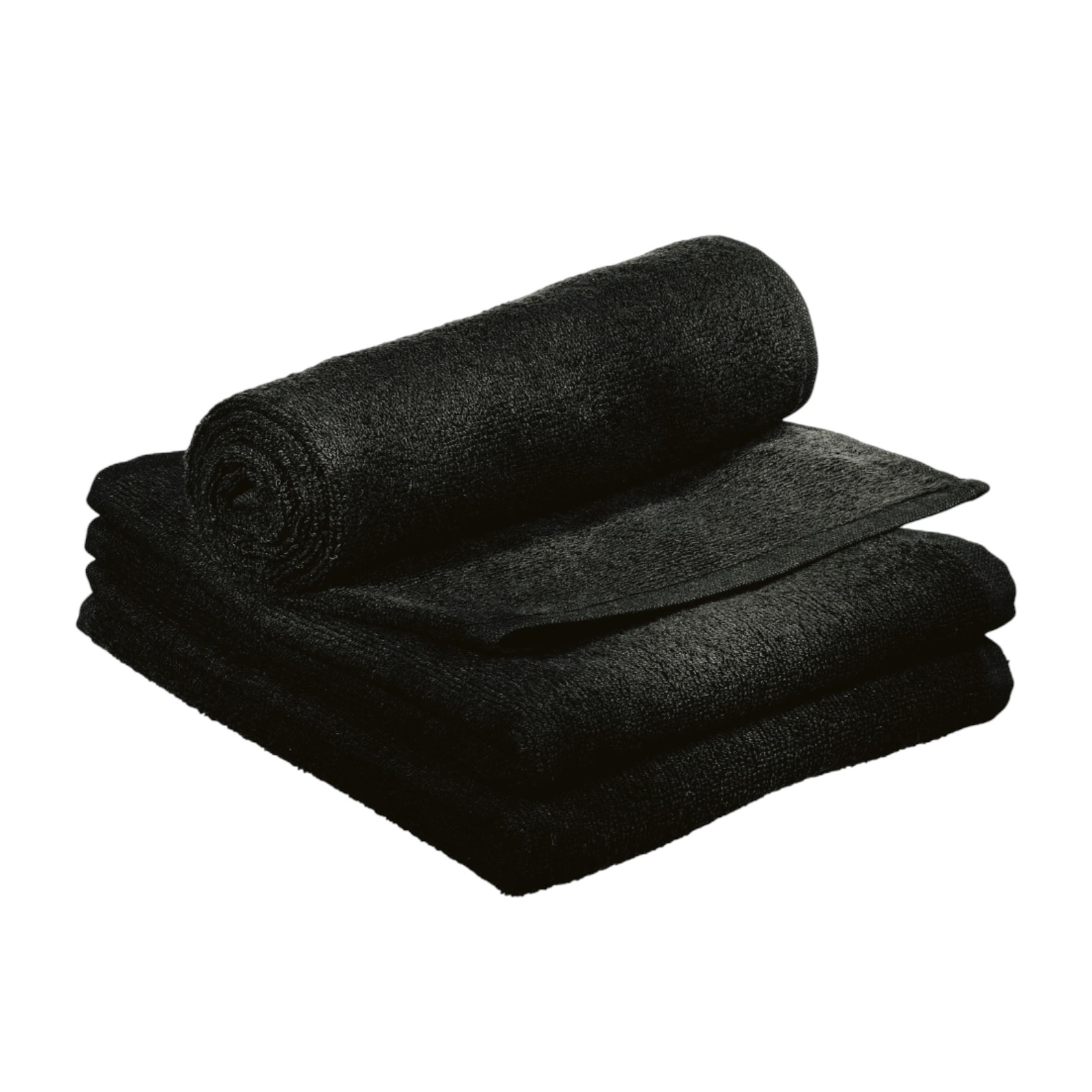 Comair 3er Kabinett Handtuch  50x90cm  100% Baumwolle Schwarz
