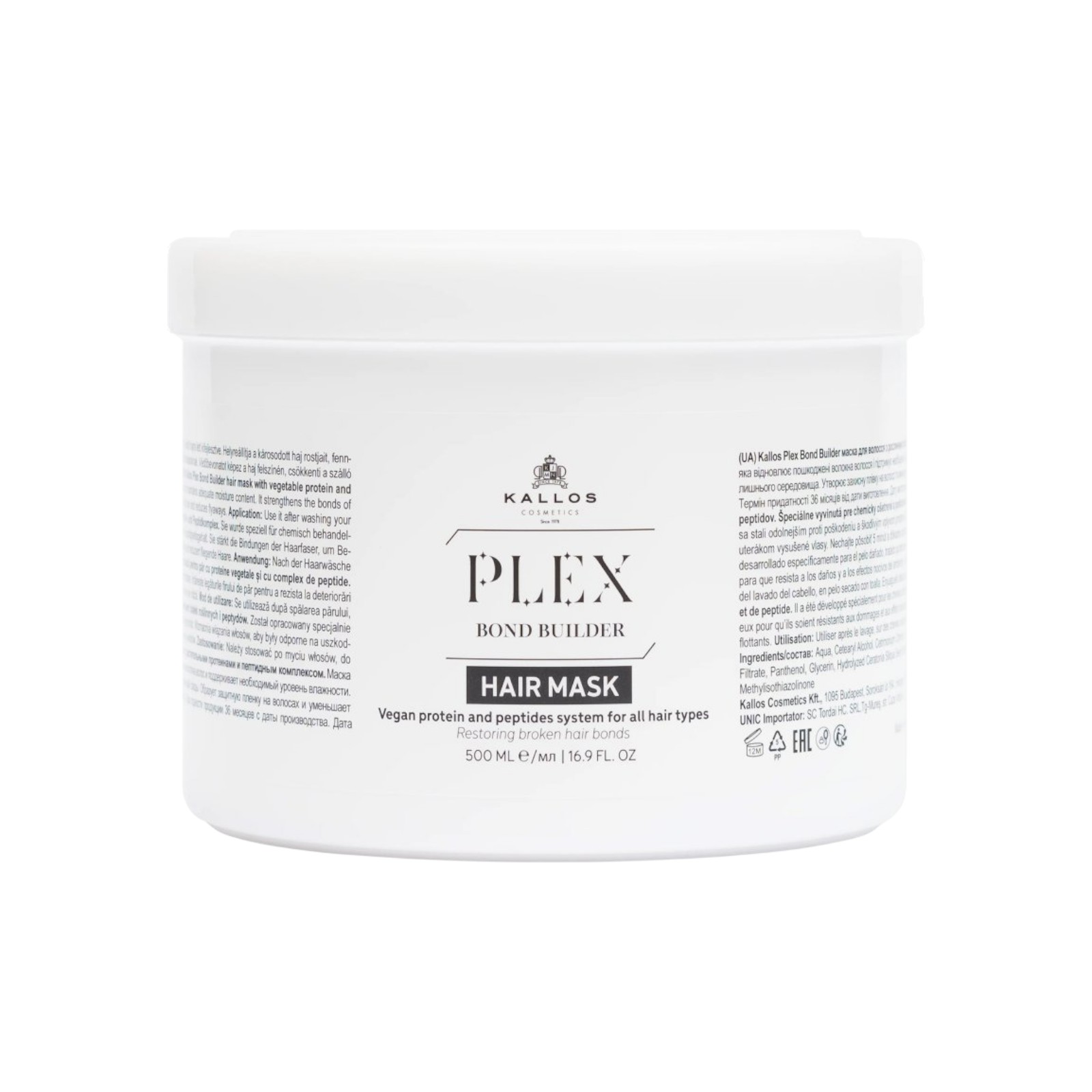 Kallos Plex Bond Builder Haarmaske 500 ml
