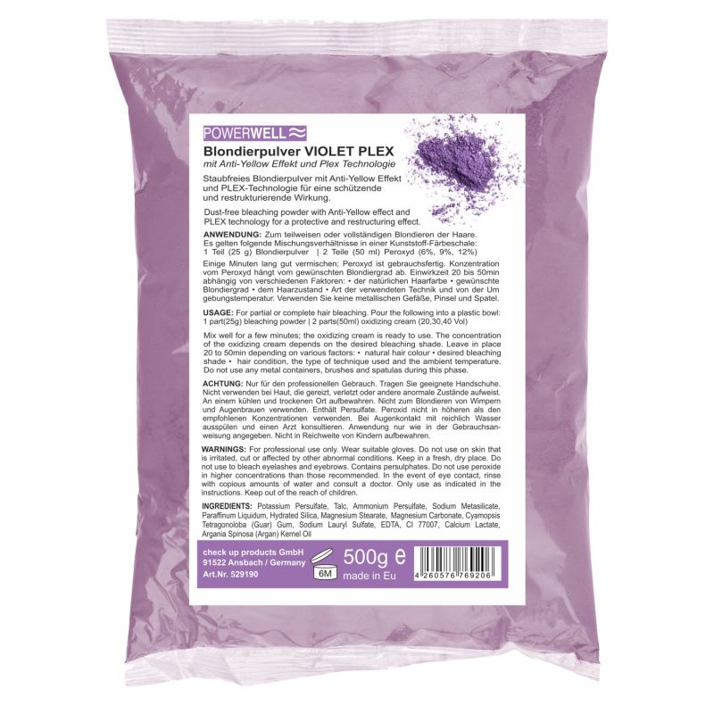 Powerwell Blondierpulver Violet Plex 500 g