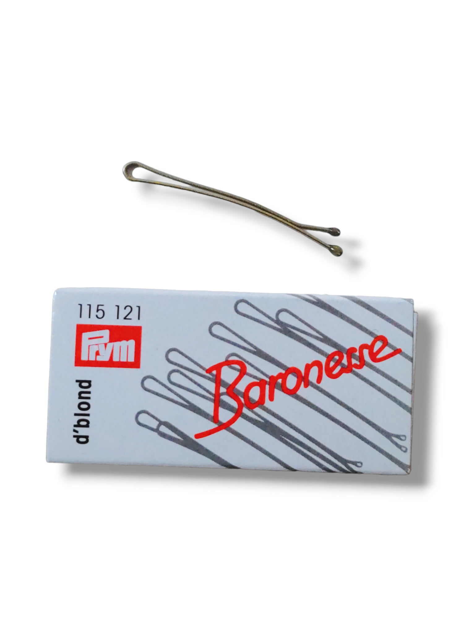 Baronesse Klemmen 12 Stück 4cm dunkelblond