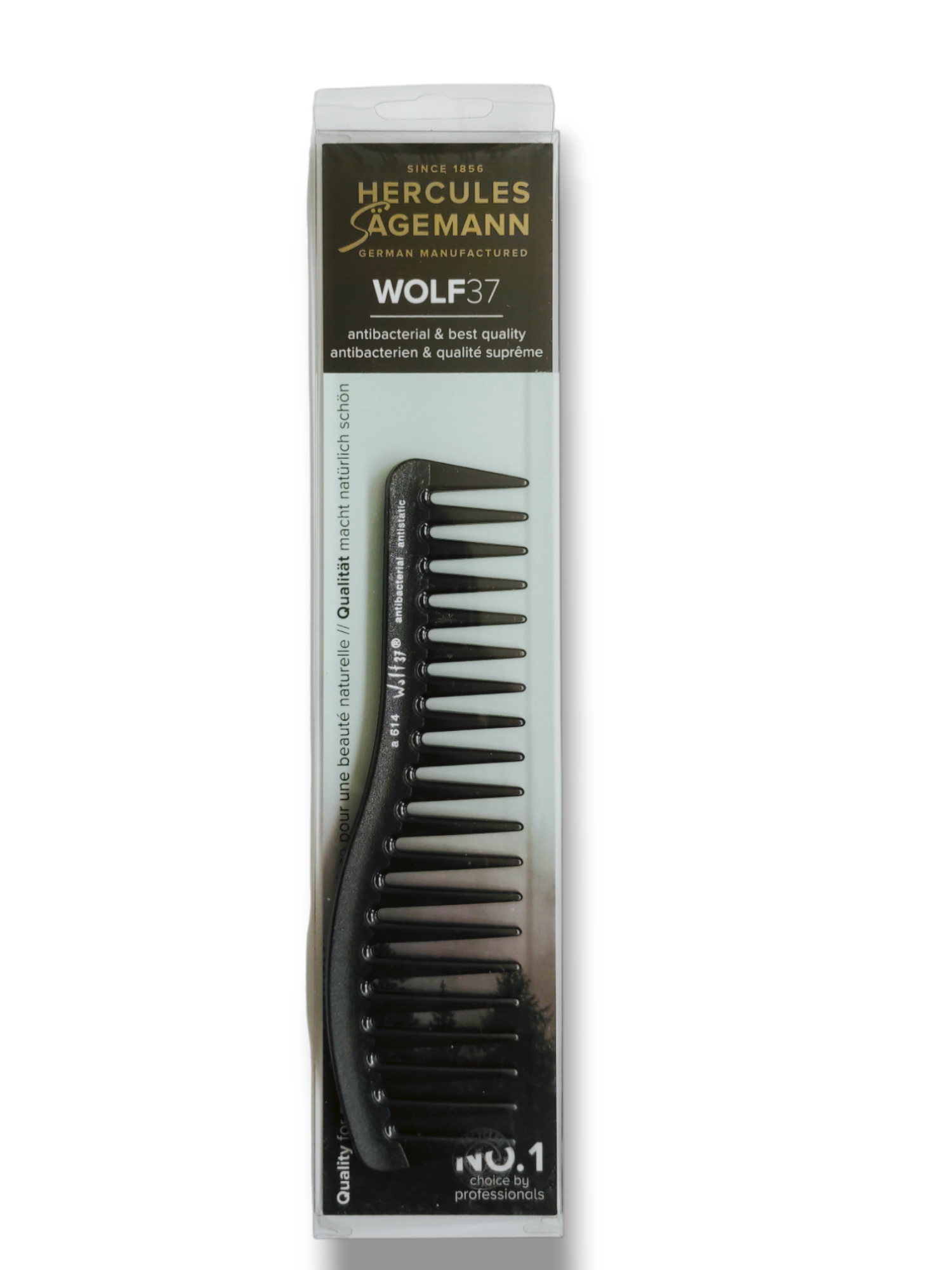 Hercules Sägemann 7 3/4" Strähnenkamm Wolf37 A614 7.0