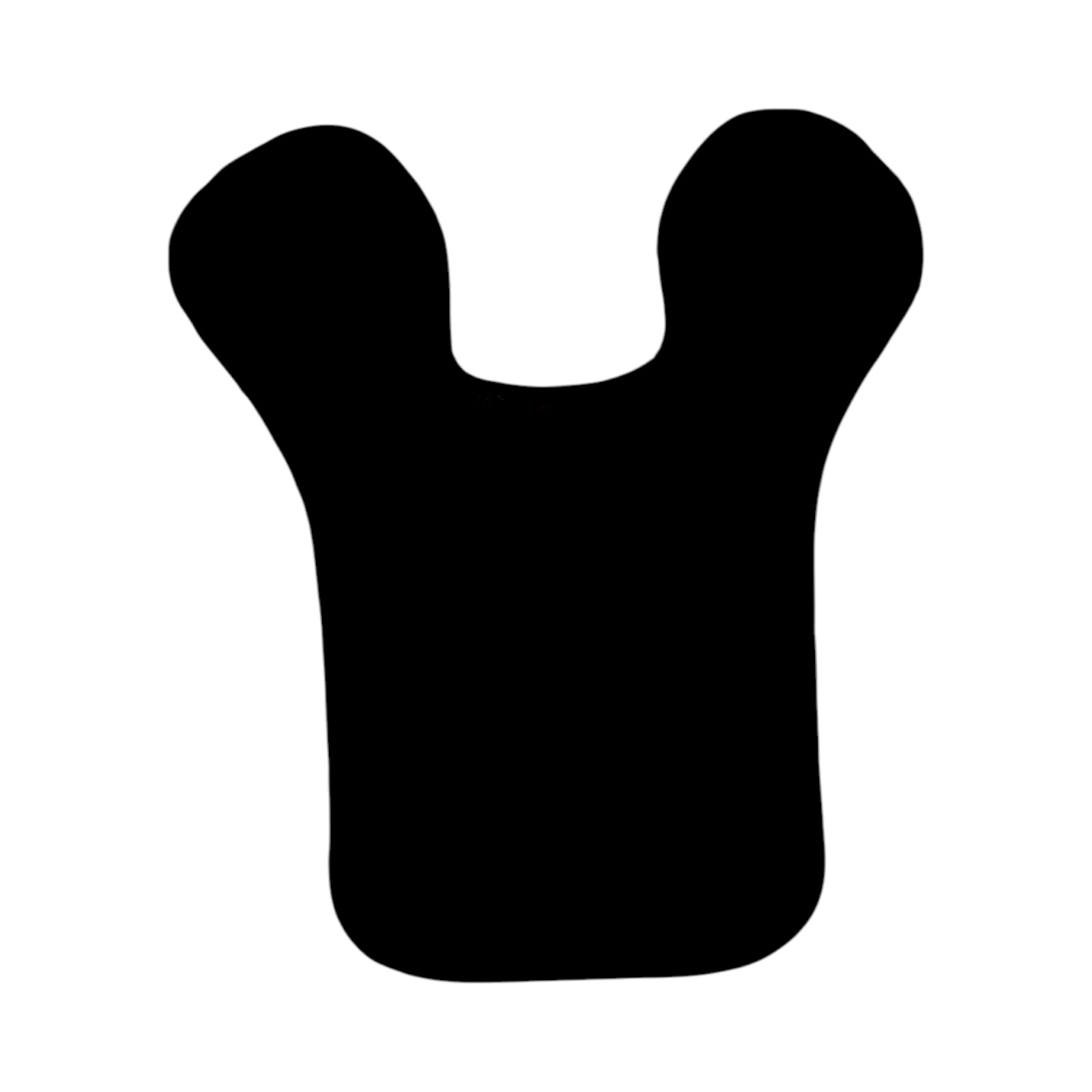 Comair Schneidekragen extra lang schwarz 57x50 cm