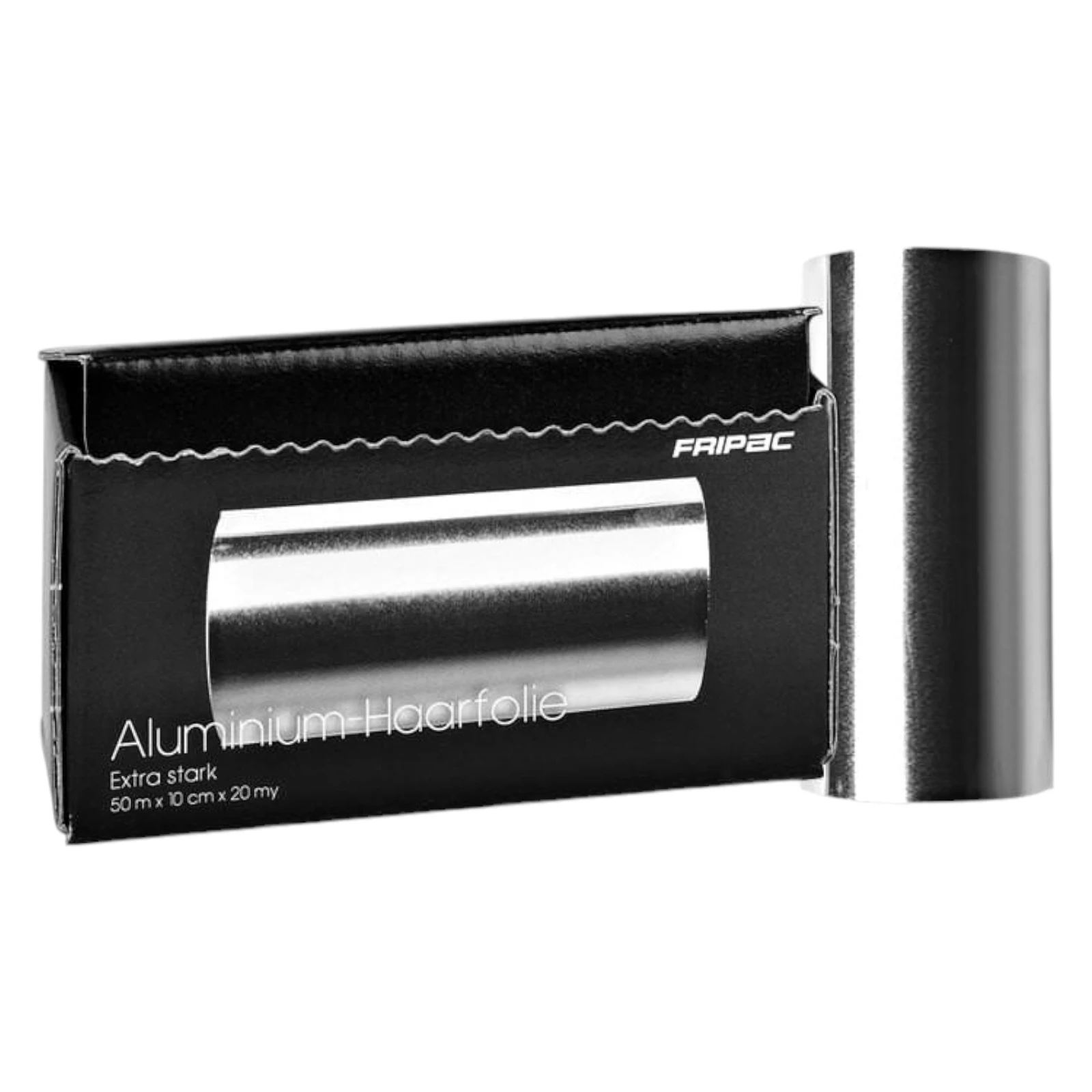 Fripac Alufolie glatt in Abreissbox 10 cm breit 50 m lang 20 mµ