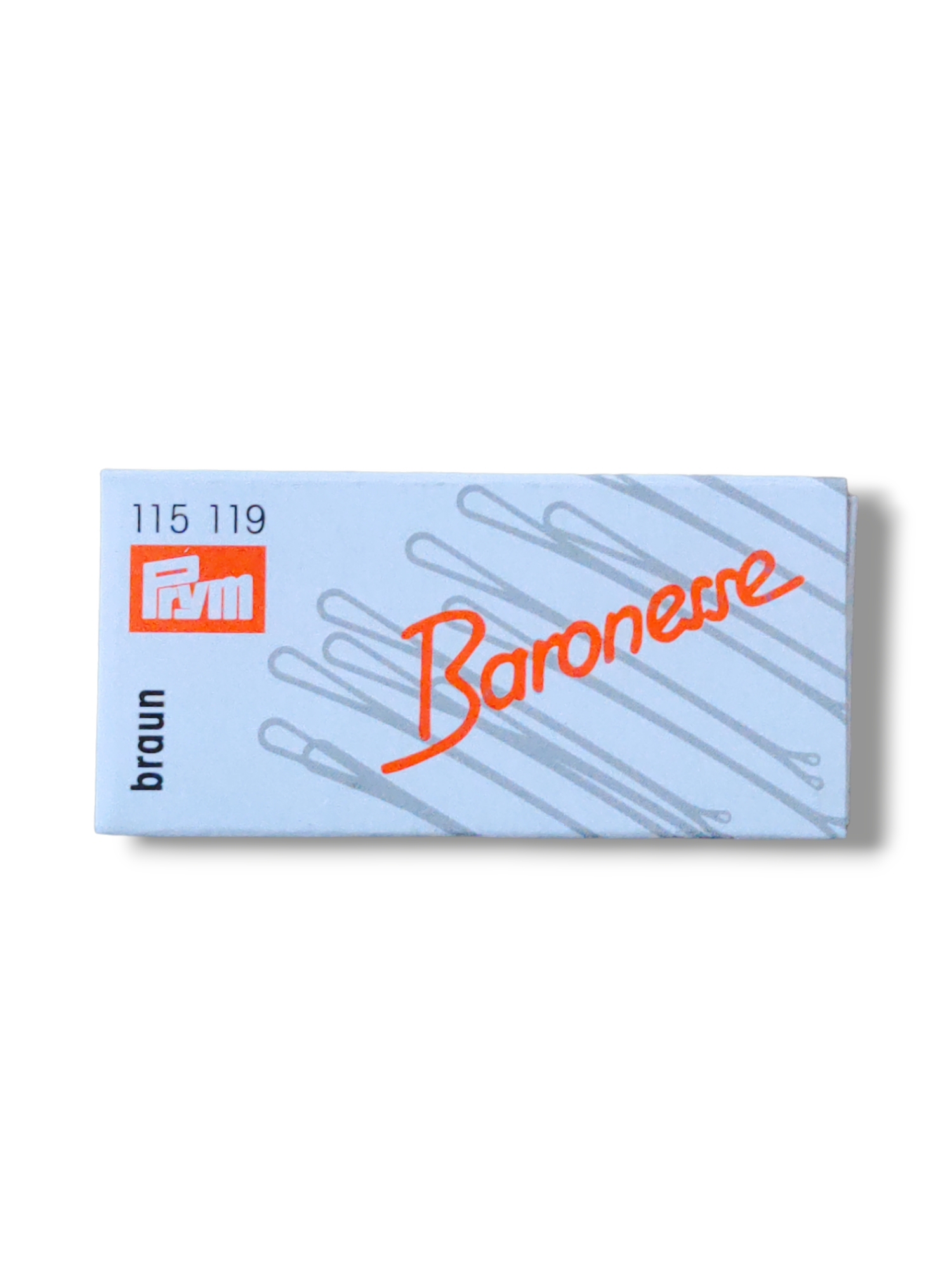 Baronesse Klemmen 12 Stück 4cm braun
