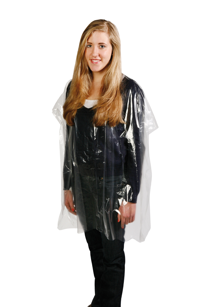 Comair Einwegumhänge  transparent, glatt 100er Beutel 0,019x100x140cm