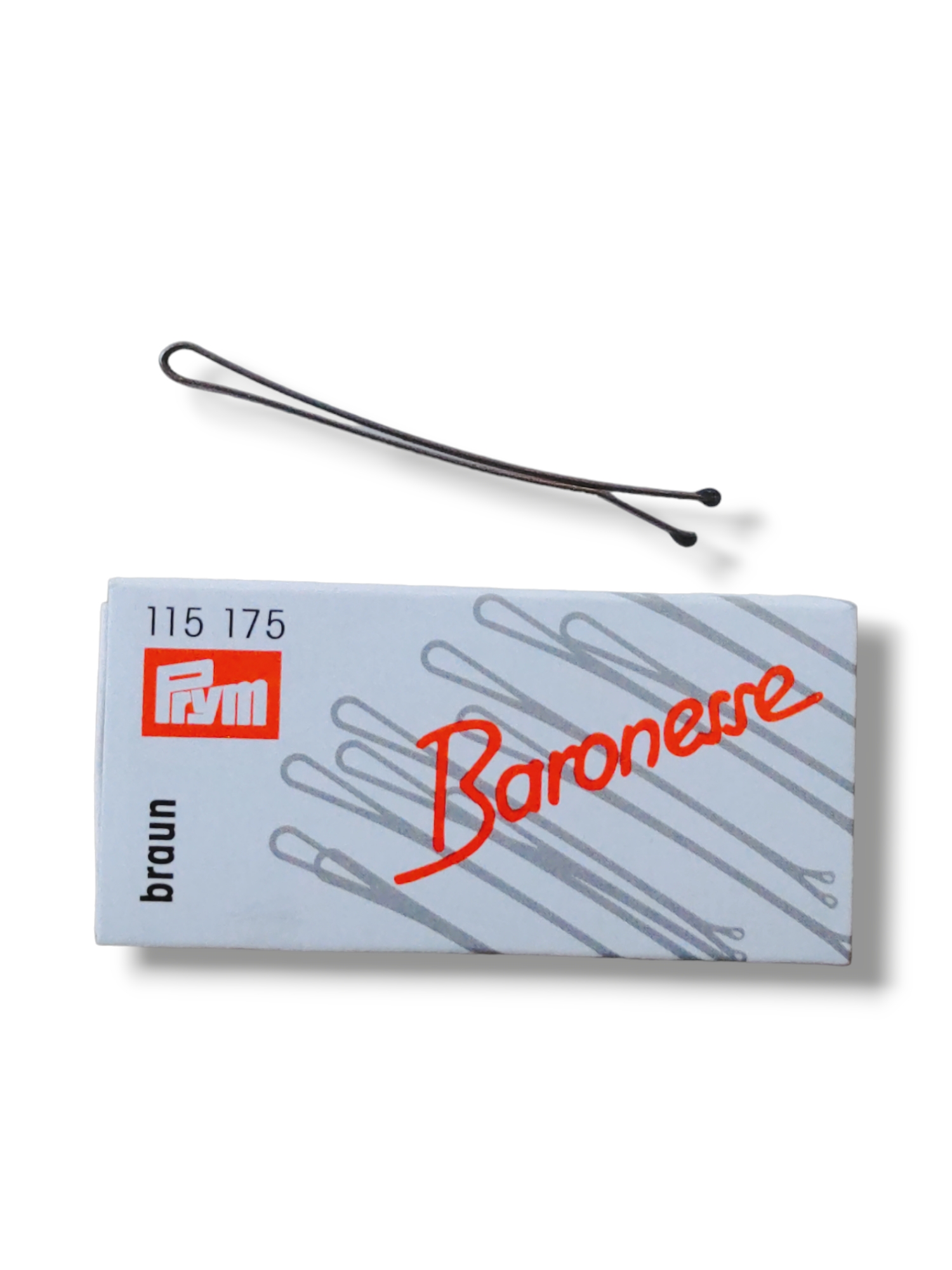 Baronesse Klemmen 12 Stück 5cm braun
