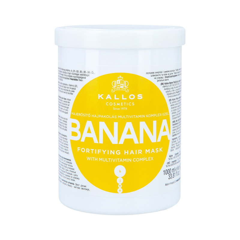 Kallos Banana Haarmaske 1000 ml