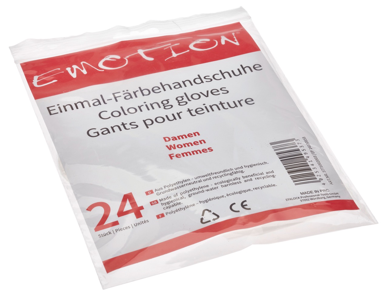 Emotion Einweghandschuhe Damen gehämmert 24er Beutel
