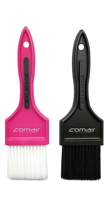 Comair Balayage Färbepinselset schwarz & pink 2 teilig