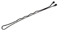 Comair Haarklemmen Pretty Fashion gewellt 24er Karte 59mm schwarz