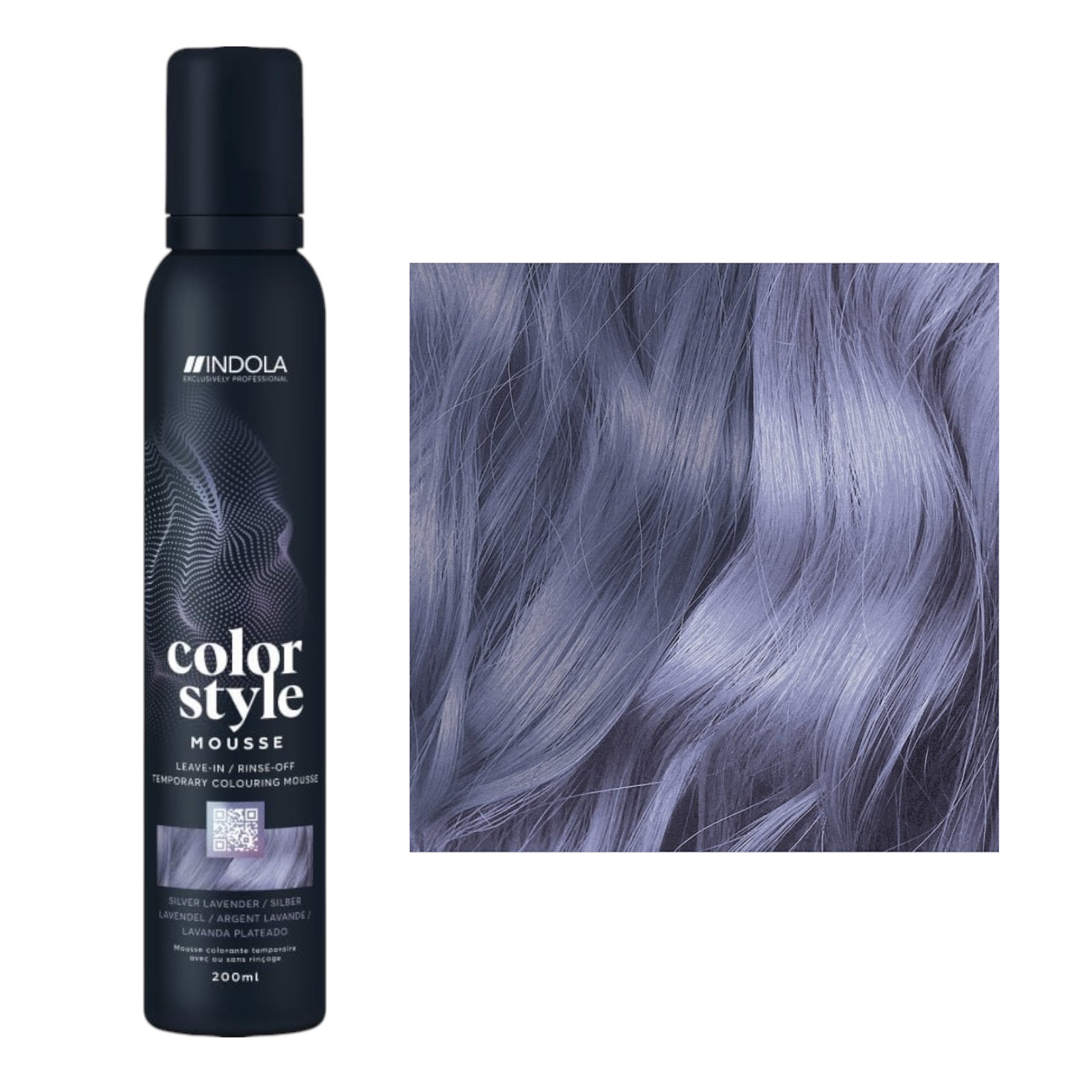 Indola Color Style Mousse Silber Lavendel 200 ml