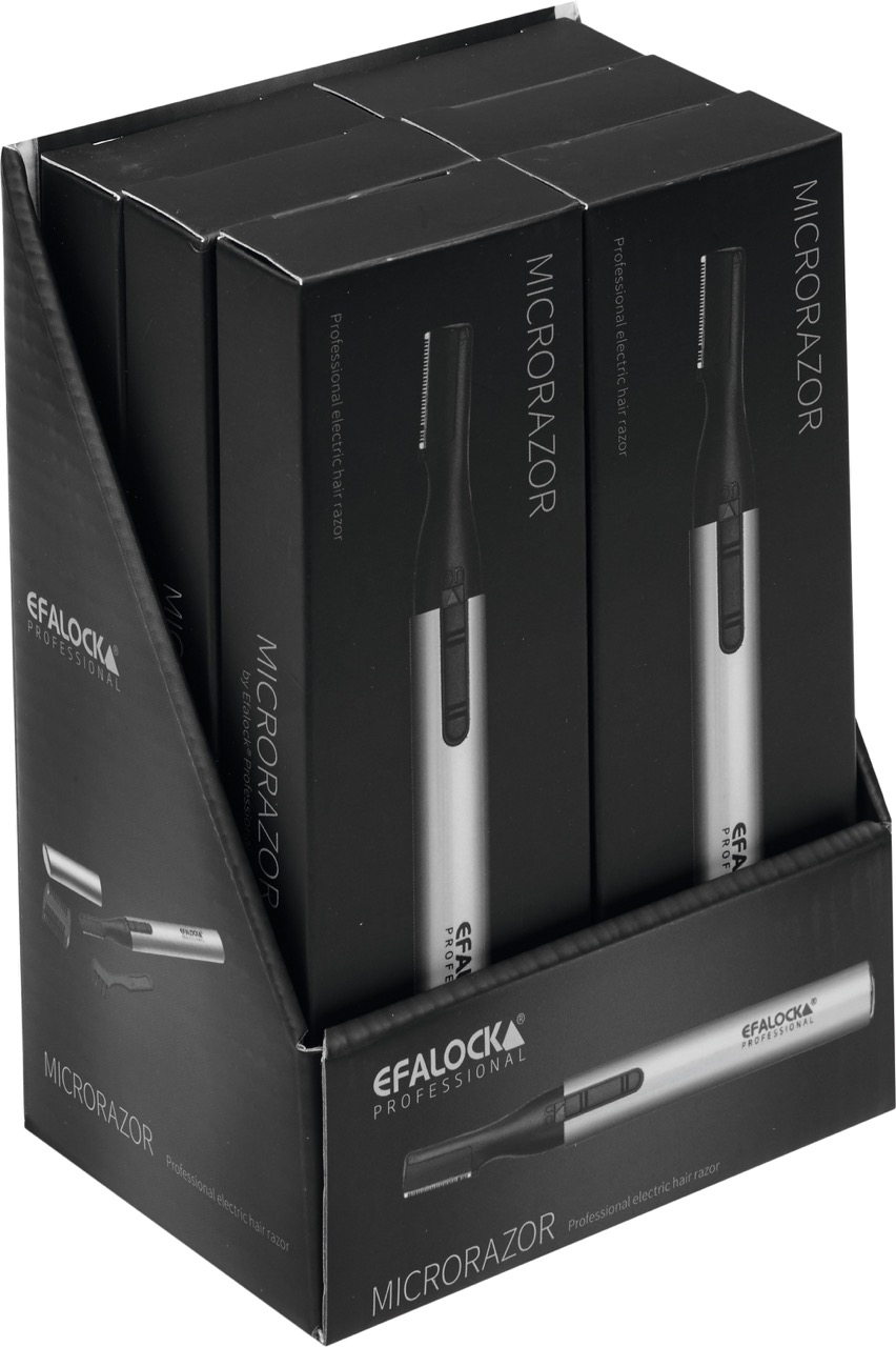 Efalock Microrazor Mini-Haarschneider 6 Stück im Display